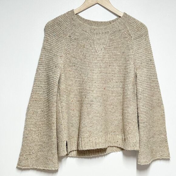Madewell Flecked Wide Sleeve Alpaca Silk Chunky Knit Sweater Sz XS - Picture 5 of 11